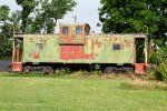 Caboose on display at the Fort Smith Trolley Museum 